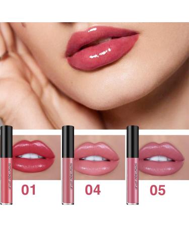 HASAIKA Lip Gloss Set Moisturizing Lip Gloss Nourishing Hydrating Water-Resistant Long-Lasting Lip Makeup for Women (3 Colors) - Buy Online on GoSupps.com