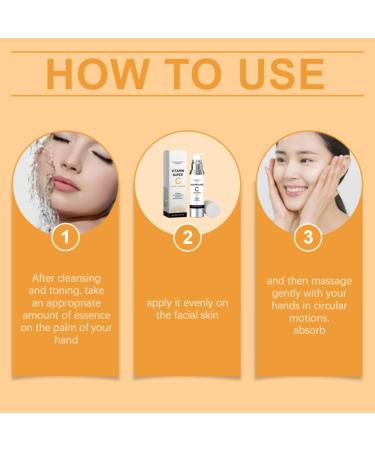 Vitamin C Serum - Vitamin C Serum for Face - Face Serum for Women - Hydrating Serum with Hyaluronic Acid & Vitamin E - Brighten & Plump Skin - Anti Aging & Wrinkle Face Serum 50ml - Buy Online on GoSupps.com