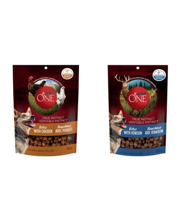 Purina ONE True Instinct Bites with Chicken + Venison Natural Dog Treats