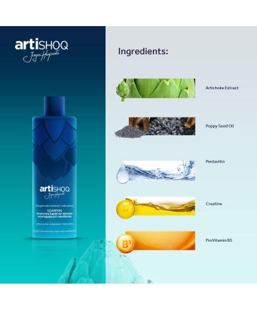 ARTISHOQ Creamy Hair Bath Shampoo - Moisturizing Formula with Creatine & Artichoke Extract | 200ml for Shine & Resilience - International Shipping Available - Buy Online on GoSupps.com
