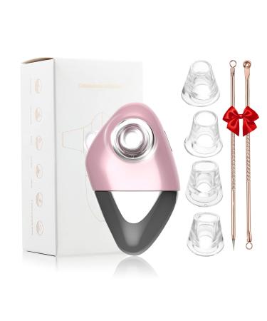 2023 Newest Blackhead Remover Vacuum  Facial Cleaner Blackhead Extractor Professional Acne Comedone Extractor  Tool Kits Blackhead Vacuum for Removing Blackhead Pimple Grease Whitehead(Pink)