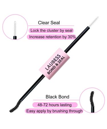 Cluster Lash Glue Kit | Long Lasting & Waterproof DIY Lash Extension | Sensitive Eyes Safe | 5ml+5ml - Buy Online on GoSupps.com