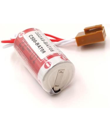 Buy 2-Pack ER17/33 PLC Battery with JAE 2.5mm Plug - Compatible with 3G2A9-BAT08 & C500-BAT08 | 1600mAh 3.6V | International Shipping - Buy Online on GoSupps.com