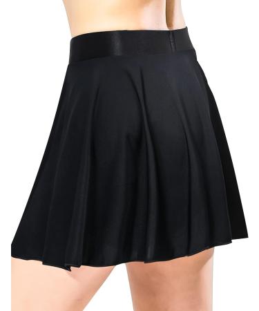 Gnainach Girls High Waist Athletic Skorts with Shorts - Black, 10-12 Years - Buy Online on GoSupps.com