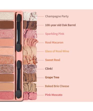 ETUDE Play Color Eyes Rose Wine (21AD) | 10 Color Eye Shadow Palette - Matte, Shimmer & Glitter | Kbeauty - Buy Online on GoSupps.com