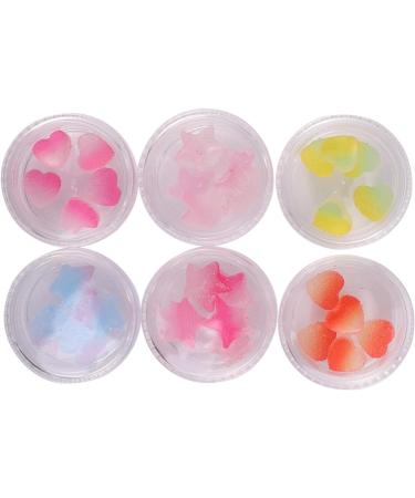 Housoutil 3 Sets Phone Stickers DIY Nail Art Accessories Nails Stud Ceramic Nail Slices Resin Stickers Fruit Stickers Nail Sticker Stickers for Phones 3D Earth Tones Button 4X4X2cmx3pcs As Shown Ax3pcs - Buy Online on GoSupps.com