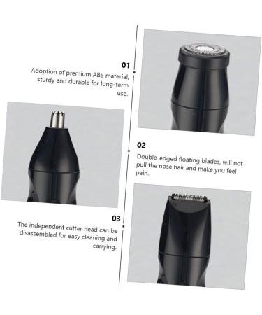 Buy Hemoton Rechargeable Nose Hair Trimmer - Low Noise Safe Metal Cleaner for Men & Women | Mini Razor Nose Hair Removal Tool - Buy Online on GoSupps.com