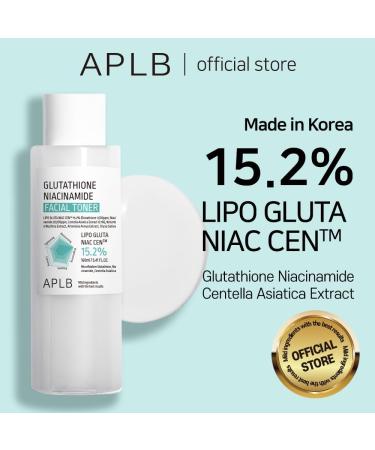 APLB Glutathione Niacinamide Facial Toner - 15.2% LIPO GLUTA NIAC CEN | Korean Skincare for Moisture Revitalization & Improved Skin Texture - Buy Online on GoSupps.com
