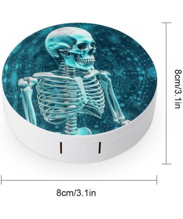 Buy Colorful Skeleton Space Travel Contact Lens Case | Portable Storage Box for Contacts - International Shipping Available - Buy Online on GoSupps.com