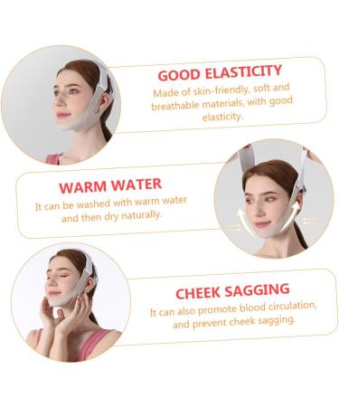 minkissy Firming Facial Belt 1pc Thin Belt V Shaped Eliminator Double Chin Strap V Line Belt Strap Chin Reducer Strap Facial Slimming Strap Cheek Belt Tape Chin Lift Band Miss Silica Gel - Buy Online on GoSupps.com