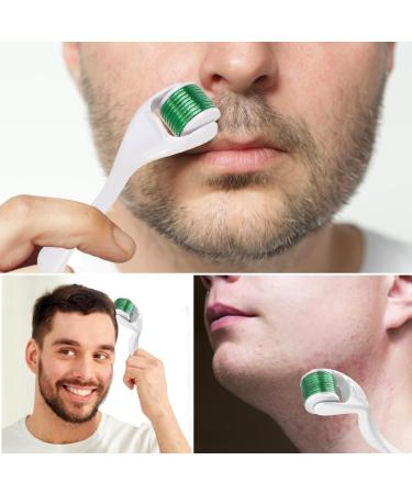 Zemolo 2Pcs Beard Roller Microneedling Roller Set - 0.25mm&0.5mm with 540 Needles for Hair, Skin, Face, and Body - Men & Women - Green - Buy Online on GoSupps.com