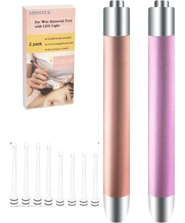Ear Pick，Ear Wax Removal Tool，LED Lights Ear Cleaning Kit，Updated Version、Non-Slip，Soft Safety Spoon Head，Replaceable and Easy to Clean，Safe Material - Buy Online on GoSupps.com