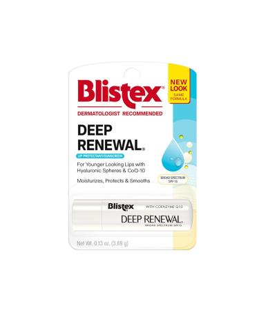Blistex Deep Renewal Lip Protectant Sunscreen Balm 0.13 Ounces SPF 15 (Pack of 3) - Buy Online on GoSupps.com
