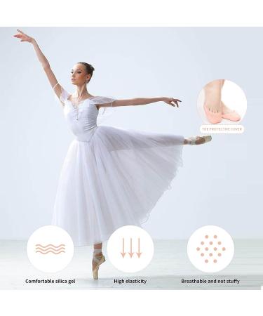 Silicone Gel Toe Pads - Breathable Ballet Foot Protection (2 Pairs Beige) - Buy Online on GoSupps.com