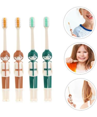 Gogogme Ergonomic Children's Toothbrush - Manual 4-Pack for Travel & Daily Care - Kids' Oral Hygiene Accessories - Buy Online on GoSupps.com
