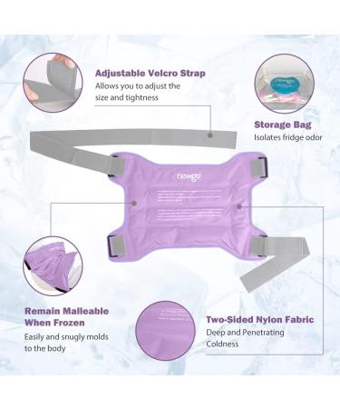 Newgo Cooling Compress for Hip Pain Relief - Bursitis & Post-Surgery Recovery - Cold & Heat Therapy for Thigh & Sciatic Nerve (Purple) - Buy Online on GoSupps.com