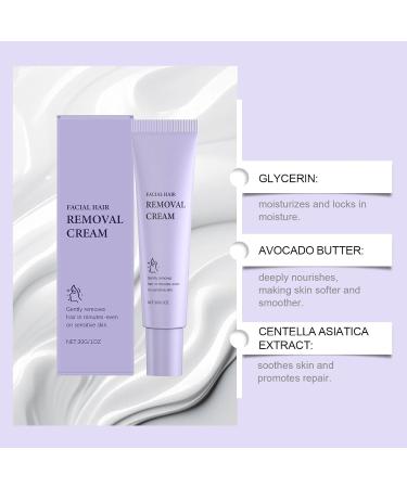 Gentle hair removal cream for face and sensitive skin - 5 minute quick action for upper lip chin armpits and body - moisturizing and soothing formula (5) - Buy Online on GoSupps.com