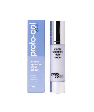 Proto-col - Intense Hydration Night Cream Collagen Technology + Hyaluronic Acid + Vitamin C Wake up with Smooth Plump and Radiant Skin (50ml)