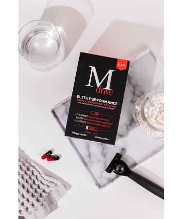 Mdrive Elite Testosterone Booster for Men - Supports Immune Health  Energy  Cardio  VO2Max  Recovery  Stress Relief  Lean Muscle  KSM-66 Ashwagandha  DIM  Fenugreek  90ct - Buy Online on GoSupps.com