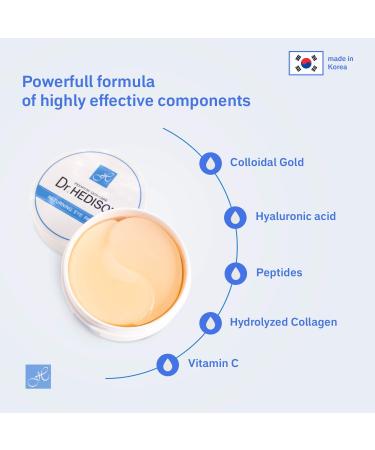 Dr. Hedison Highly Concentrated Hydrogel Eye Patch - Whitening & Wrinkle Care - 1 Pack Per Day - Buy Online on GoSupps.com