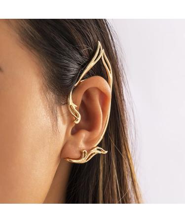 Wiwpar 2PCS Gothic Elves Ear Cuffs - Non-Pierced Cat Ear Wrap Earrings for Halloween & Easter - Trendy Retro Punk Clip Earrings for Women (Gold) - Buy Online on GoSupps.com