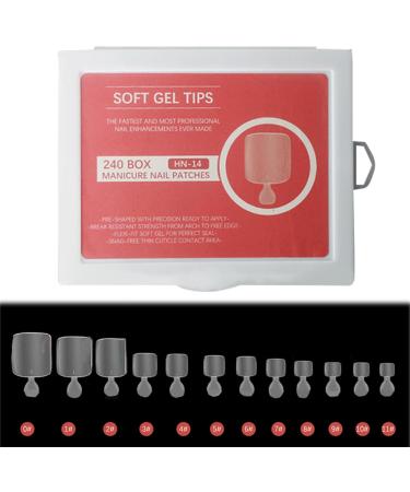 240Pieces False Toe Nails Full Cover Clear Press On Fake Toenail Foot Nail Art Tips Manicure Tools Artificial False Nail False Nails Toe Nails Flat Shape Wearable Nails - Buy Online on GoSupps.com