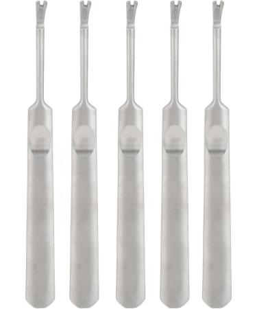Dead Skin Remover Fork 5 Pieces Cuticle Pusher Fork Safe Fine Trimming Specially Treated for Nail Salon - Buy Online on GoSupps.com