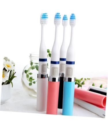 Partykindom Portable Electric Toothbrush - Waterproof & Battery-Operated Sound Vibration Accessories Stylish Pink Design for Ultimate Oral Care - Buy Online on GoSupps.com