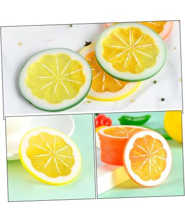 Alipis 6pcs Artificial Lime Simulation Fruits Simulated Fruit Model Faux Lemon Slices Lemon Slices for Soap Lifelike Lemon Props Lemon Slices Artificial Ornament Filling Orange Slices Pvc - Buy Online on GoSupps.com