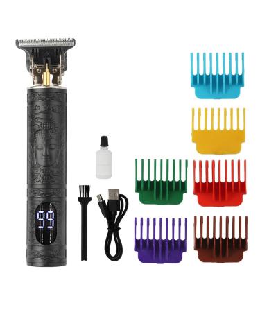 Home Business T9 Haircutter Vintage Hair Carving Trim Set Battery Shows Universal Shaving Trim Shaving Set for Birthday Gifts(Buddha)
