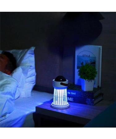 Buzz Buster - 360 Indoor & Outdoor Protection Buzz Buster Mosquito Zapper Portable 3 in 1 Cordless Mosquito Lamp Rechargeable BuzzBuster with Music Box & Projector Lamp for Camping (Lighthouse) - Buy Online on GoSupps.com