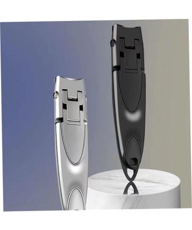 Ultra-Thin Portable Nail Clippers Anti-Splash Nail Clippers Nail Tools (Black) - Buy Online on GoSupps.com