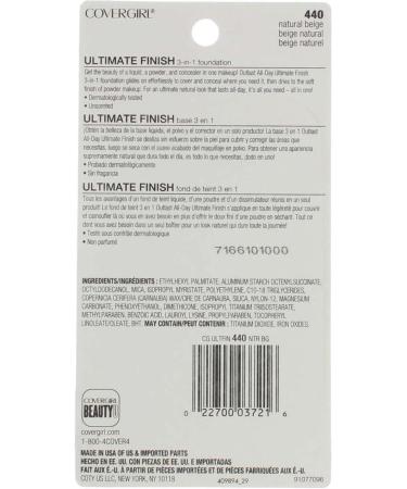 CoverGirl Ultimate Finish Liquid Powder Makeup Natural Beige 440 - Set of 2 - Buy Online on GoSupps.com