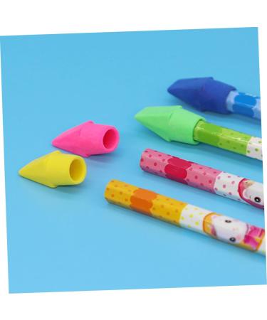  TOGEVAL TOGEVAL 30 Eraser Caps for Pencils Durable TPR Material Easy to Use for Drawing School Supplies Mix of Colors - Buy Online on GoSupps.com