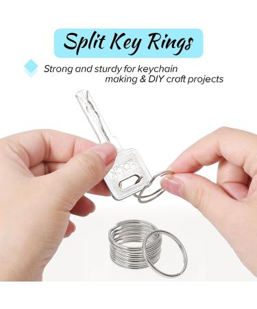 PAXCOO 200Pcs Split Key Rings Bulk for Keychain and Crafts  1 inch (25mm) - Buy Online on GoSupps.com