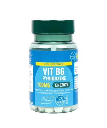 H and B High Strength Vitamin B-6 + Pyridoxine 100mg 120 Tablets