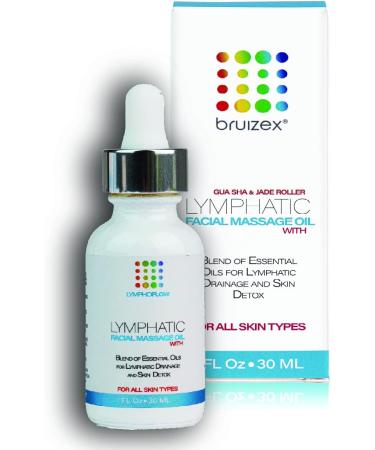 Facial Lymphatic Drainage Oil for Gua Sha Massage - 1FlOz by Bruizex - Buy Online on GoSupps.com