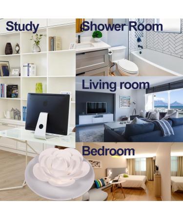 Buy White Camellia Passive Ceramic Diffuser | Essential Oil Diffuser for Small Rooms & Desk Decoration - Non-Electric - Buy Online on GoSupps.com
