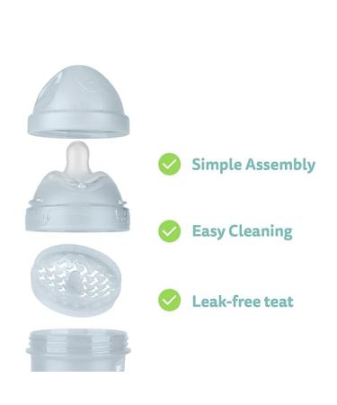 Herobility Double Anti-Colic Baby Bottles 5 fl oz/140ml 4-Pack BPA-Free Multicolor - Buy Online on GoSupps.com