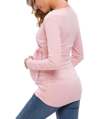 Love2Mi Maternity Breastfeeding Top | Long Sleeve V-Neck XL Dark Pink - Buy Online on GoSupps.com