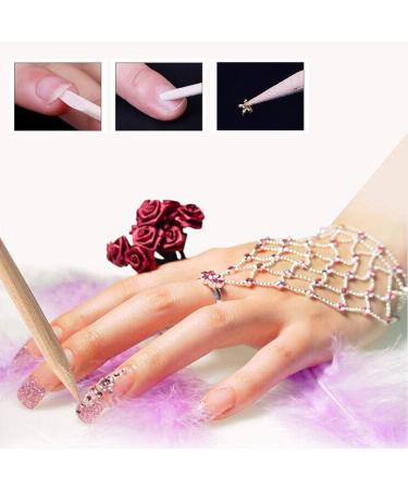 200 Pack Orange Wood Nail Sticks Double Heads Multi Functional Cuticle Pusher Remover Nail Cleaning Manicure Pedicure Tool - Buy Online on GoSupps.com