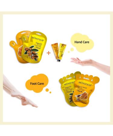 Moisturizing Foot Mask for Dry Cracked Skin - 5 Pcs Elitzia ETMM02 with Argan Oil - Repair & Refresh Feet for Men & Women - Buy Online on GoSupps.com