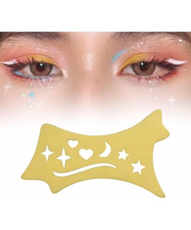 Generic Silicone Eyeliner Stencil Eye Aid Tool Silicone Eyeliner Aid Eyeshadow Eyeliner Tool for Lady Yellow - Buy Online on GoSupps.com
