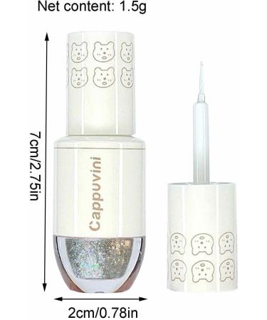 Bowling Liquid Eyeshadow Highlighter Silkworm | Sparkly Bowling Eyeshadow 0.05oz Eye for Body Eyes Clavicle Fovolat - Buy Online on GoSupps.com
