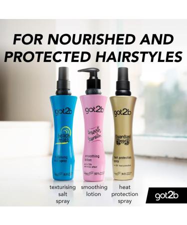 Got2b Guardian Angel Up to 230 degrees Heat Protection Hair Spray Contains Argan Oil Silicone Free 200ml (Pack of 2) 200 ml (Pack of 2) - Buy Online on GoSupps.com