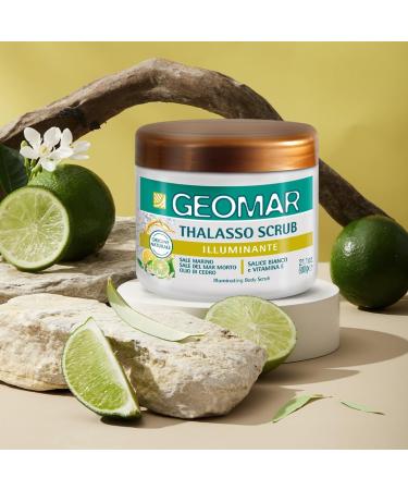  Geomar GEOMAR | Thalasso Brightening Body Scrub with Dead Sea Salt and Epsom Salt Sweet Almond Oil Rice Cedar and Lemon Botanical Extracts 95% Natural Origin Made in Italy 600g - Buy Online on GoSupps.com