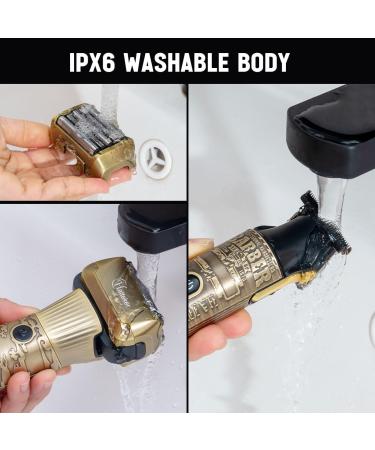 Hatteker Foil Shaver & T-Blade Trimmer Kit Waterproof Electric Razor for Men | 2-in-1 Beard & Hair Clipper with LED Display - International Shipping Available - Buy Online on GoSupps.com