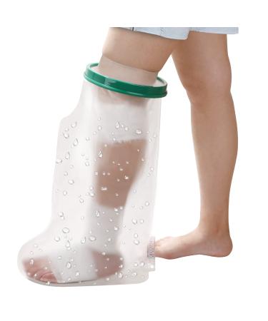 Waterproof Leg Cast Cover for Shower Bath Adult, Watertight Seal Cast Covers for Shower Leg Foot Surgeries, Reusable Foot Protector to Keep Wound and Bandage Dry, for Injured Lower Leg Foot Ankle Toes
