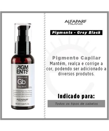 Alfaparf Milano Pigments Color Grey Black 90 ml - Buy Online on GoSupps.com