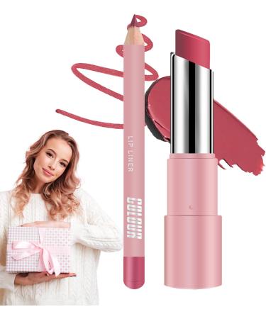 Moisturizing Tinted Lip Balm | Nourishing Lipstick - Waterproof Matte Balm Long-Lasting Non-Sticky for Cold Winter Care and Daily Makeup - Buy Online on GoSupps.com